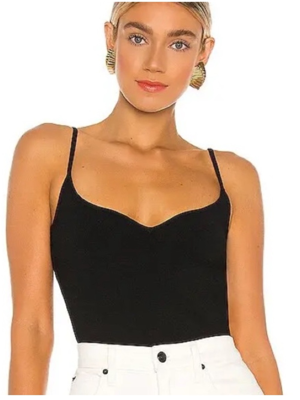 A.L.C. Black Shana Knit Top